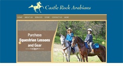 Desktop Screenshot of castlerockarabians.com